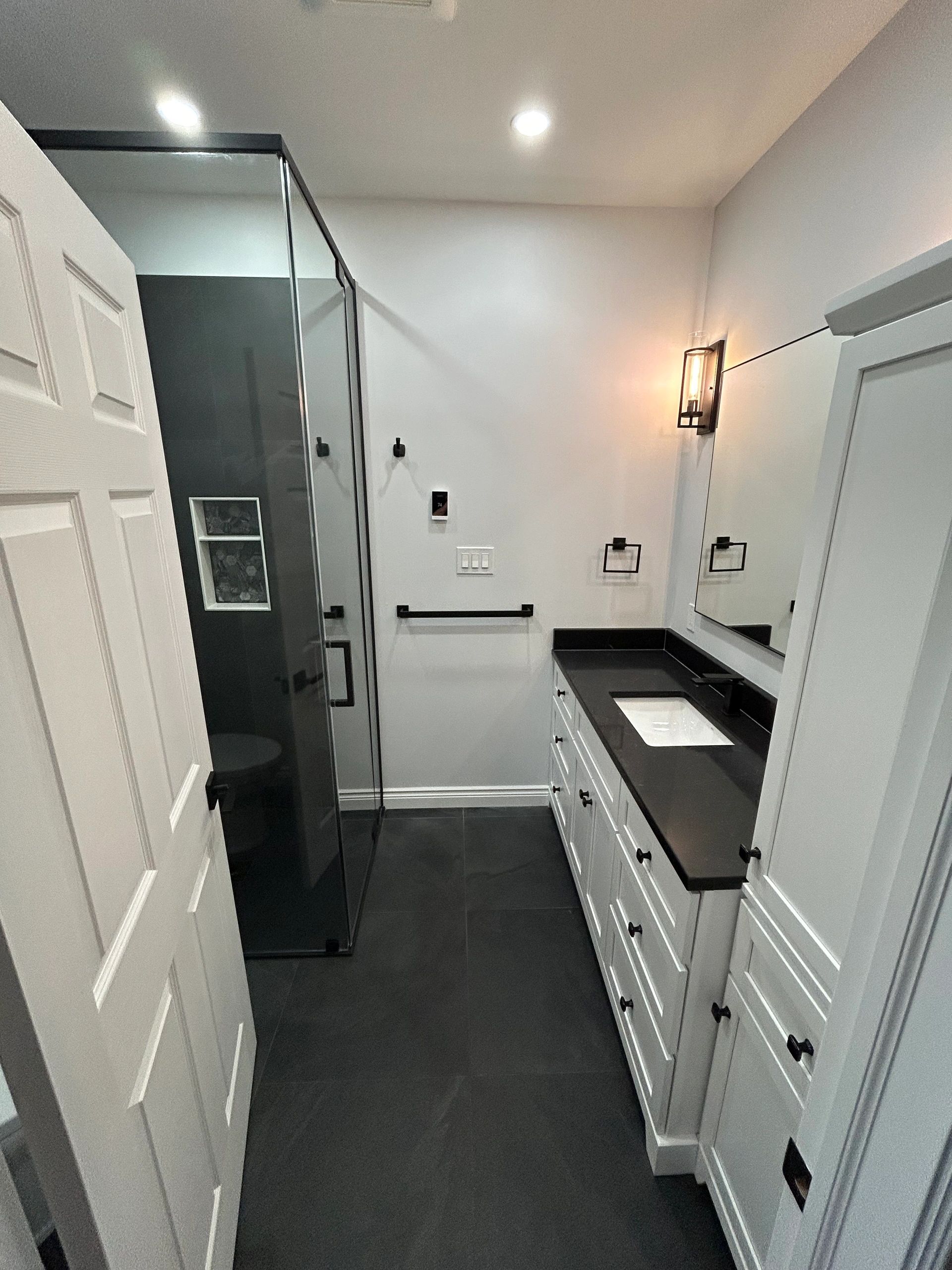 Modern bathroom renovation