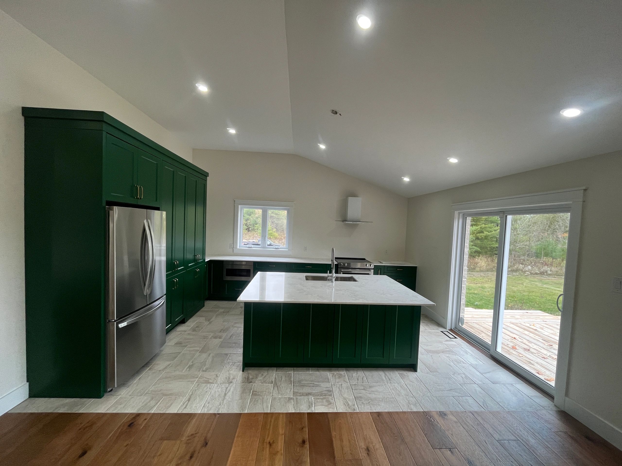 Green kitchen renovation