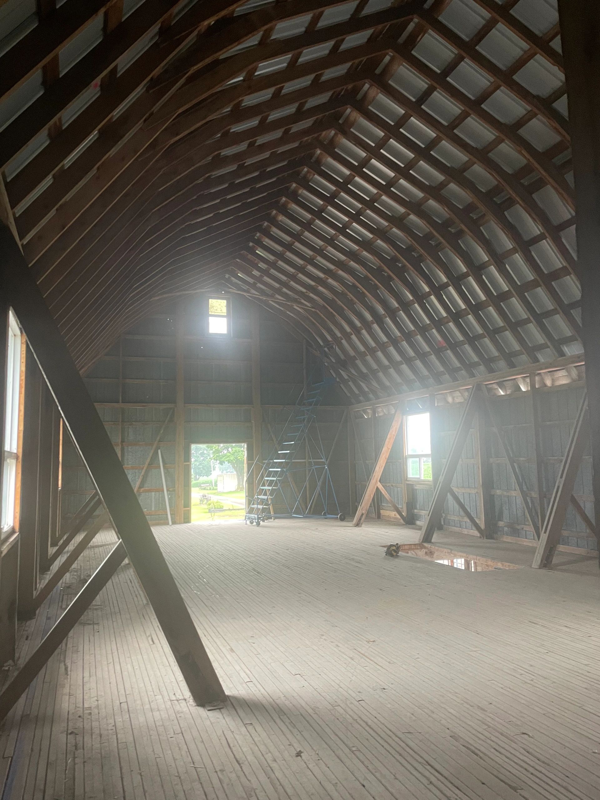Timber-frame interior